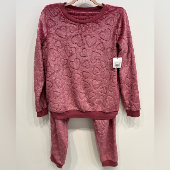 GEORGE Pink, Heart PJ Set - Small/Medium - Picture 2 of 4